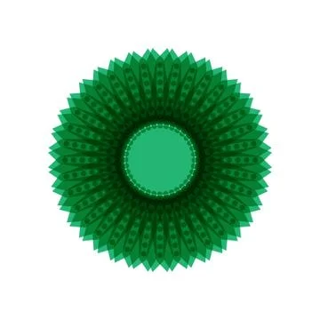 GREEN MANDALA Stock Illustration