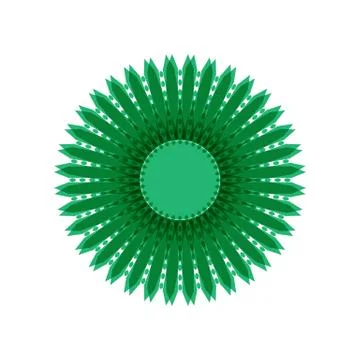GREEN MANDALA Illustrazione stock