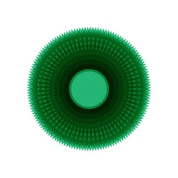 GREEN MANDALA Stock Illustration