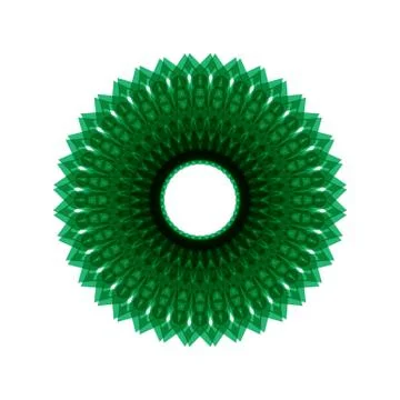 GREEN MANDALA Illustrazione stock