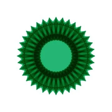 GREEN MANDALA Stock Illustration