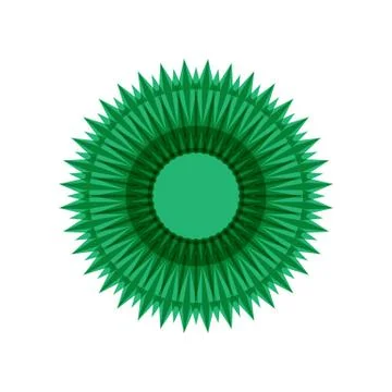 GREEN MANDALA Stock Illustration
