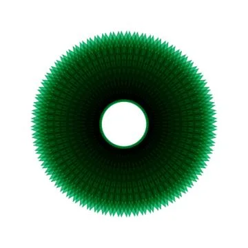 GREEN MANDALA Stock Illustration