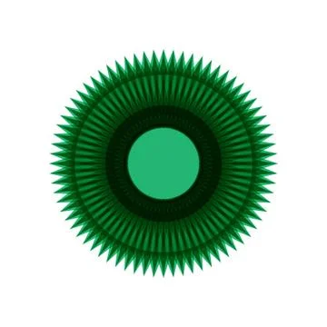 GREEN MANDALA Stock Illustration