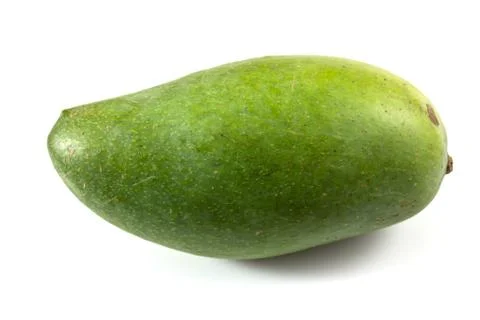 Green mango isolated Foto stock