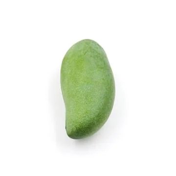 Green mango isolated on a white background Stock Photos