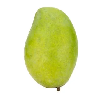 Green mango isolated on a white background Stock Photos