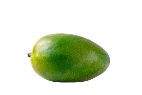 Green mango isolated on white 스톡 사진