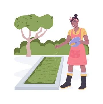 Green manures isolated cartoon vector illustrations. Illustrazione stock