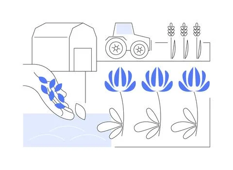 Green manures isolated cartoon vector illustrations. Stock Illustration