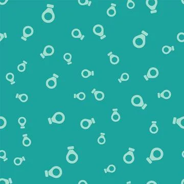 Green Map pin icon isolated seamless pattern on green background. Navigation Illustrazione stock