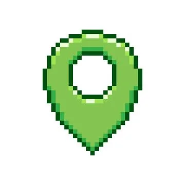 Green map pin	 Stock Illustration