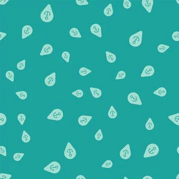 Green Map pointer with anchor icon isolated seamless pattern on green background イラスト素材