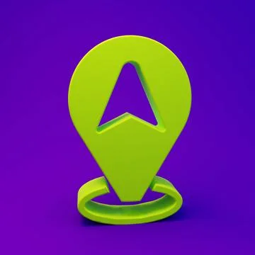 Green Map pointer with taxi car icon isolated on purple-blue background. Lo.. 스톡 일러스트