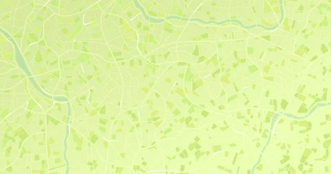 Green map with white traffic lines indicating movement Stock Footage 336736952