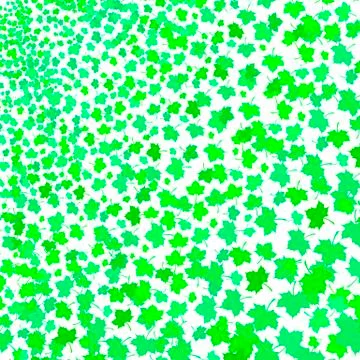 Green Maple Leaves Pattern Stock Illustration
