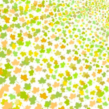 Green Maple Leaves Seamless Pattern Stock Illustration