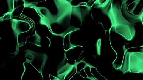 Green marble background, with neon glowing pattern, smooth flows, HD, swirls Video stock 297423739