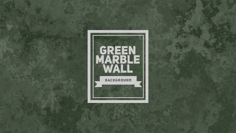 Green Marble Wall Background Stock Illustration