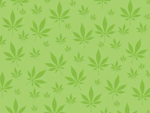Green marijuana leaf background. vector illustration. Stock Illustration
