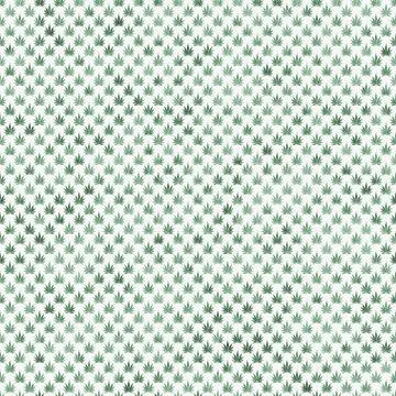 Green marijuana leaf pattern repeat background Stock Illustration