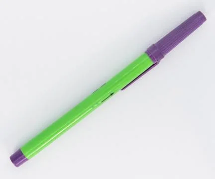 Green marker for back to school Stock Photos