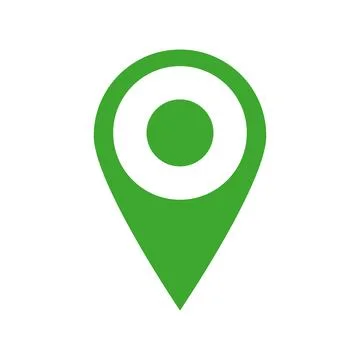 Green marker. Map pin. Vector. Stock Illustration