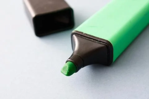 Green marker Stock Photos