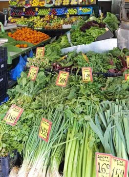 Green Market Stall Stock Photos