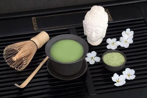 Green Matcha Tea Stock Photos