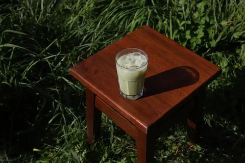 Green matcha tea Stock Photos