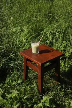 Green matcha tea Stock Photos