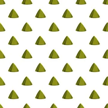 Green matcha tea powder triangular pattern Stockillustratie