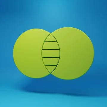 Green Mathematics sets A and B icon isolated on blue background. Symmetric .. Stock Illustration