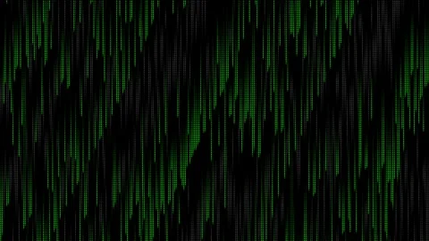 Green matrix abstract dots raining binary code without symbols and characters Stock Footage 310054288