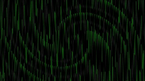 Green matrix abstract dots raining binary code without symbols and characters Stock Footage 310475769