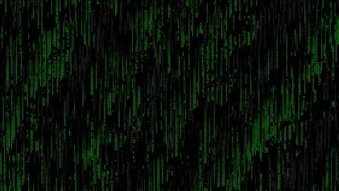 Green matrix abstract dots raining binary code without symbols and characters Stock Footage 310622973