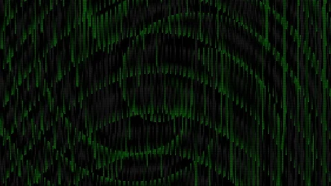Green matrix abstract dots raining binary code without symbols and characters Stock Footage 310965243