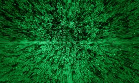 Green matrix background イラスト素材