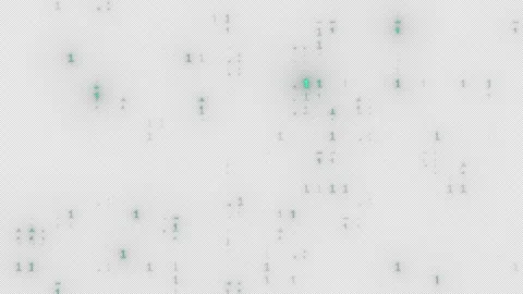 Green matrix, binary code ascii, strings 0 and 1, cyberspace, attack hacking Stock Footage 302338972