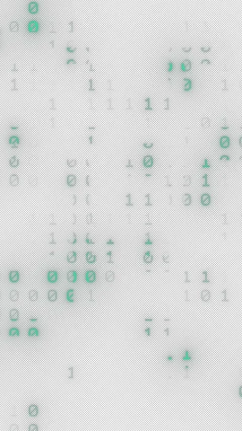 Green matrix, binary code ascii, strings 0 and 1, cyberspace, attack hacking 스톡 동영상 302342640