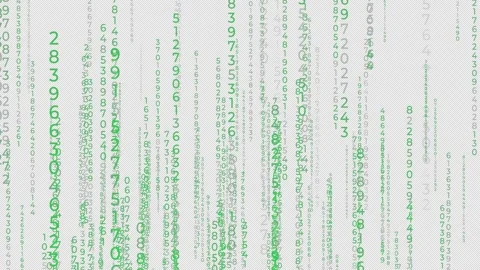 Green Matrix Code Animation on Black Background Stock Footage 315204452