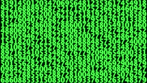 Green Matrix Code Grid Stock Footage 334004602