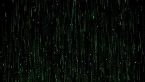 Green Matrix Raining Background Animation Video stock 269148276