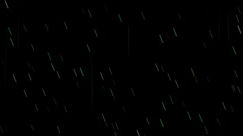 Green Matrix Style Digital Rain Falling Code Background Stock Footage 339449053