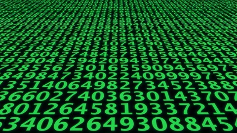 Green Matrix Tunnel Cybersecurity Stock Footage 334003517