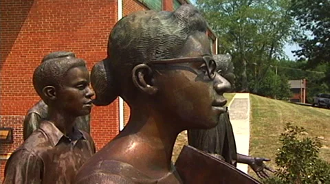 Green McAdoo Monument CU floating Video stock 49620000