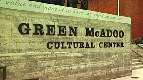 Green McAdoo Monument front Video stock 49548409