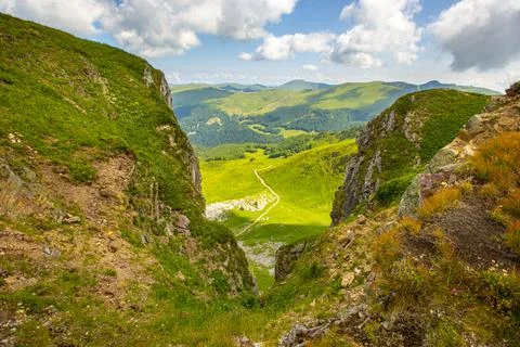 Green meadows in the mountains 写真素材