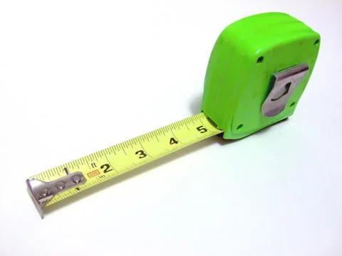 Green Measuring Tape Stock Photos